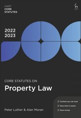 Core Statutes on Property Law 2022-23 7th edition kaina ir informacija | Ekonomikos knygos | pigu.lt