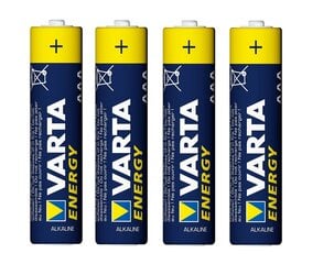 Baterija alkaline VARTA R3 (AAA) 4vnt energy kaina ir informacija | varta Santechnika, remontas, šildymas | pigu.lt