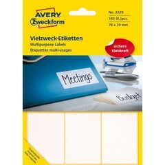 Lipnios etiketės Avery, 76 x 39 mm. kaina ir informacija | Kanceliarinės prekės | pigu.lt