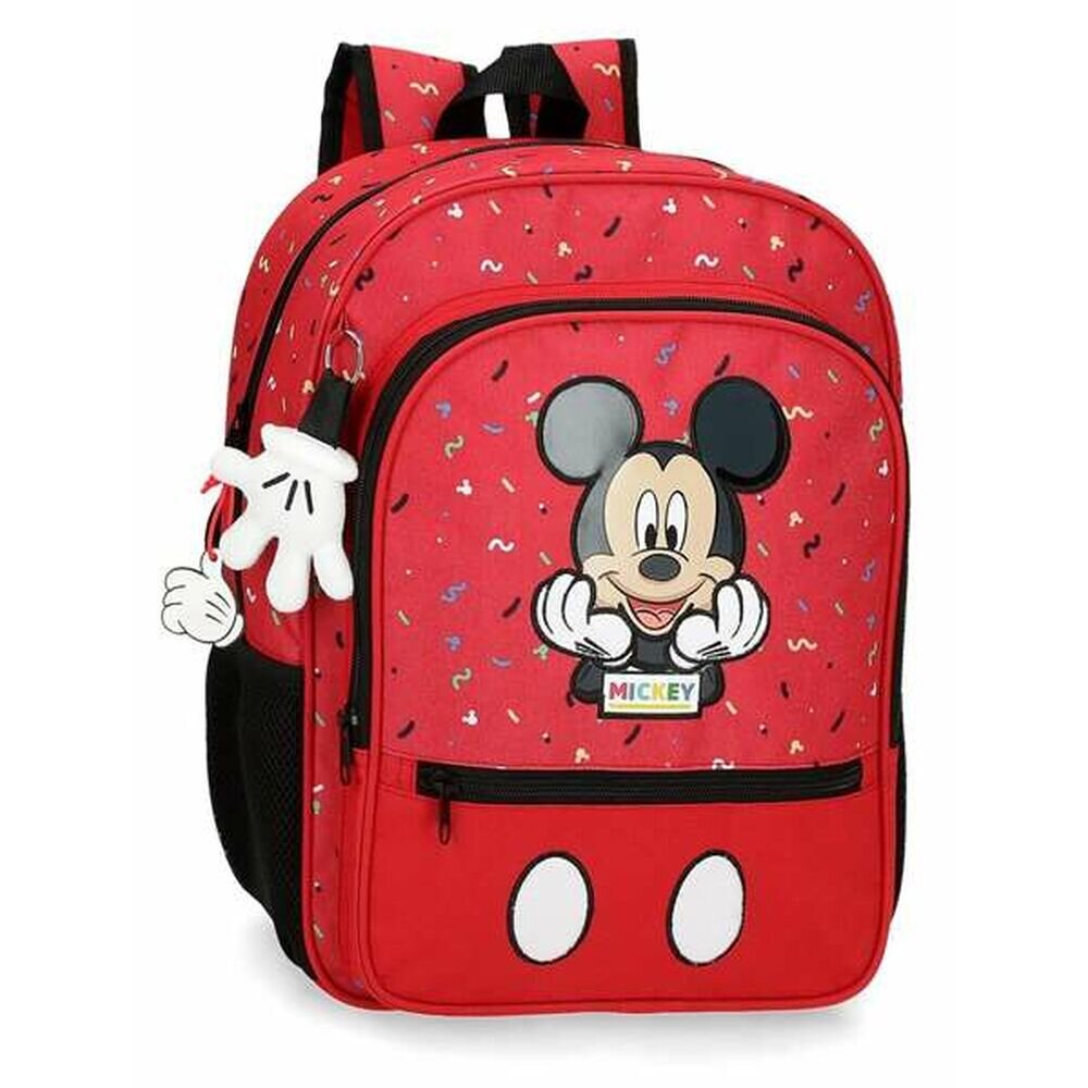 Mokyklinis krepšys mickey thing, pritaikomas skyrius, 38 cm. kaina ir informacija | Kuprinės mokyklai, sportiniai maišeliai | pigu.lt
