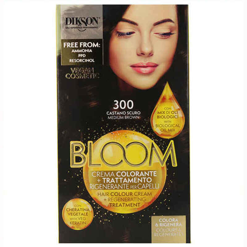 Ilgalaikiai dažai Bloom Dikson Muster 300 Tamsiai kaštoninis kaina ir informacija | Plaukų dažai | pigu.lt