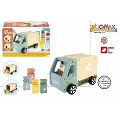 Statybos darbų transporto priemonių rinkinys Woomax 49339, medinis kaina ir informacija | Žaislai berniukams | pigu.lt