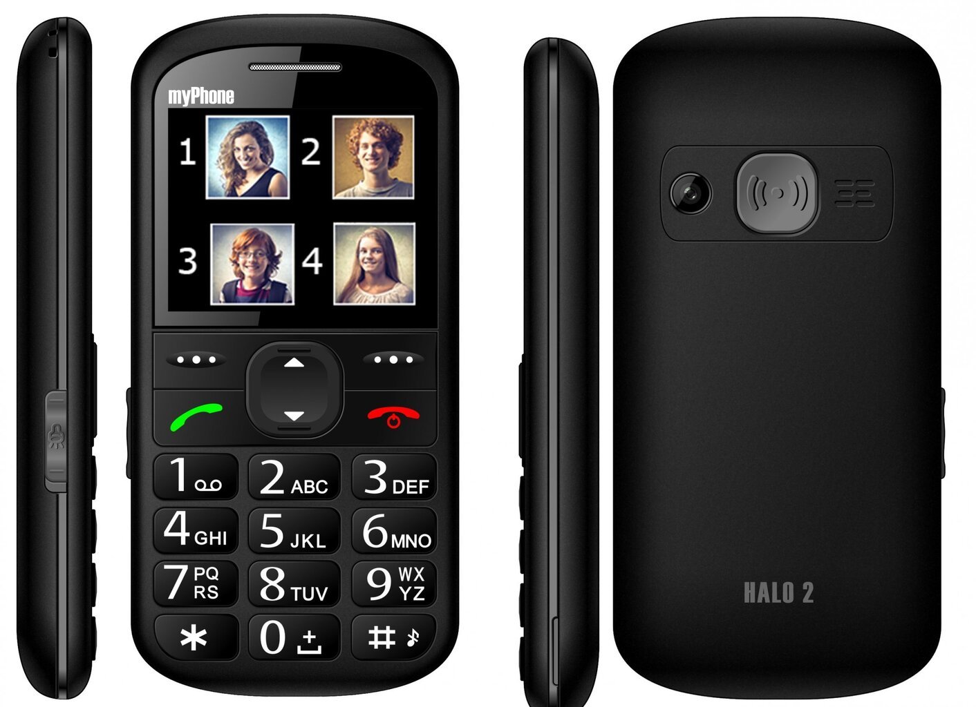 MyPhone Halo 2 (LT, LV, EE), Black kaina ir informacija | Mobilieji telefonai | pigu.lt