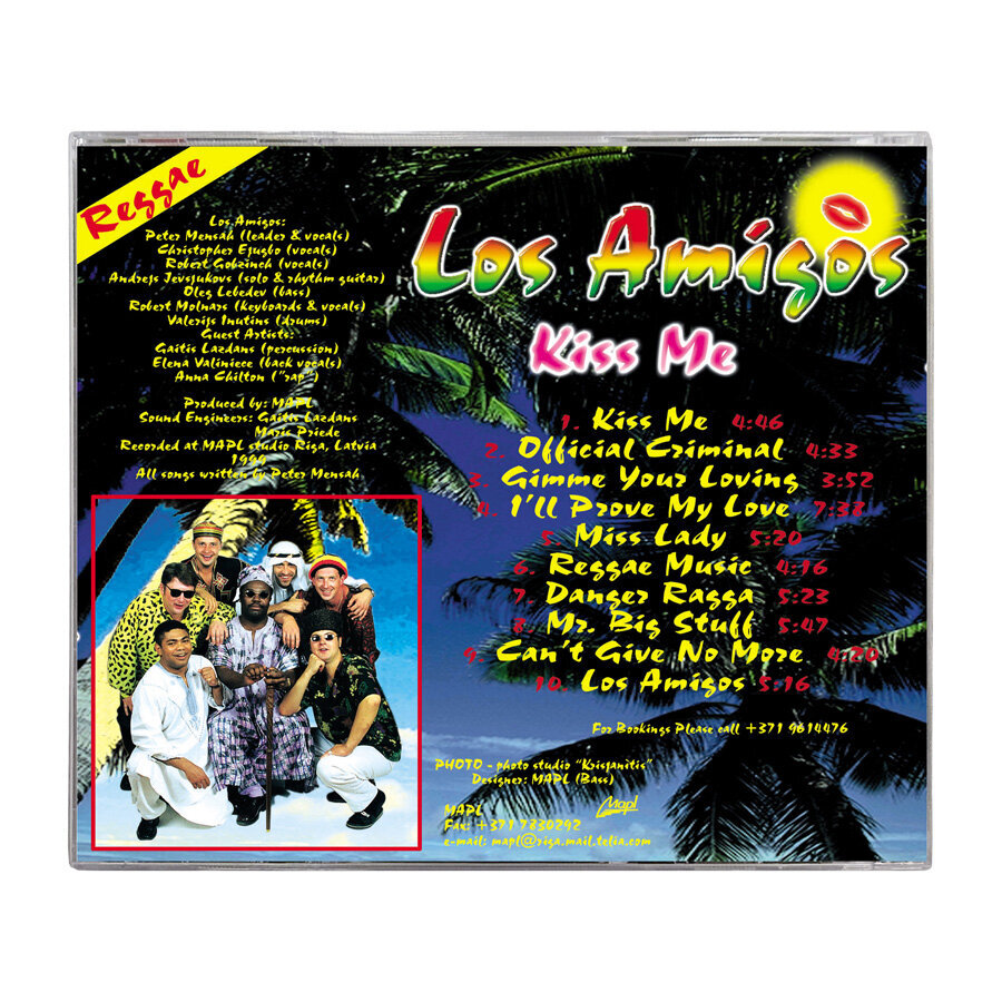 CD LOS AMIGOS - "KISS ME" kaina ir informacija | Vinilinės plokštelės, CD, DVD | pigu.lt
