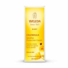 Apsauginis kremas nuo vėjo ir šalčio su medetkomis Weleda Calendula, 30ml цена и информация | Косметика для мам и детей | pigu.lt