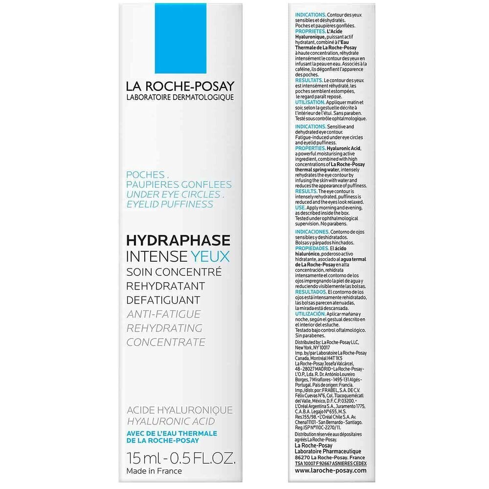 Paakių kremas La Roche-Posay Hydraphase Intense Eyes, 15 ml kaina ir informacija | Paakių kremai, serumai | pigu.lt