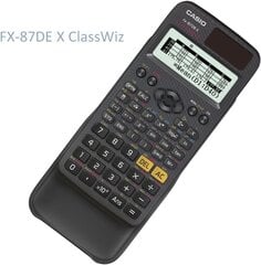 Skaičiuotuvas Casio ClassWiz FX-87DE X, juodas kaina ir informacija | Kanceliarinės prekės | pigu.lt