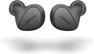 „Jabra Elite 3“ ausies „Bluetooth“ ausinėse - tikros belaidės ausinės su triukšmo izoliacija ir 4 integruoti mikrofonai - skaidrūs skambučiai, galingas bosas, pritaikomas garsas ir monovo režimas - tamsiai pilka kaina ir informacija | Ausinės | pigu.lt