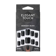 Dirbtiniai nagai Elegant Touch Core Colour Midnight, 24 vnt. kaina ir informacija | Manikiūro, pedikiūro priemonės | pigu.lt