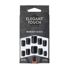 Dirbtiniai nagai Elegant Touch Core Colour Midnight, 24 vnt. kaina ir informacija | Manikiūro, pedikiūro priemonės | pigu.lt