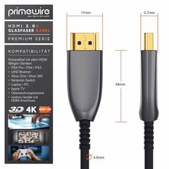 Кабель HDMI CSL 313735 (Пересмотрено A+) цена и информация | Кабели и провода | pigu.lt