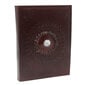 Odinė užrašinė, rudos spalvos, mėnulio akmuo, 17.5X12.5 cm, 200 psl., M kaina ir informacija | Sąsiuviniai ir popieriaus prekės | pigu.lt