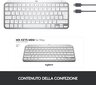 Logitech, MX Keys Mini, qwerty, balta цена и информация | Klaviatūros | pigu.lt