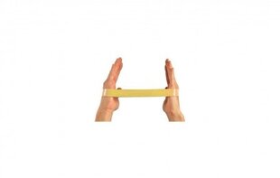 Петлевая лента диаметром 30 см, желтая, 1 уровень цена и информация | Фитнес-резинки, гимнастические кольца | pigu.lt