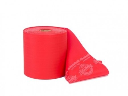 Thera-Band elastinė juosta be latekso, raudona, 1 m kaina ir informacija | Pasipriešinimo gumos, žiedai | pigu.lt