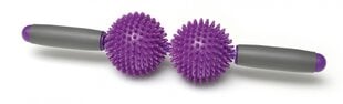 Sissel® Spiky Twin Roller массажер, фиолетовый цена и информация | Аксессуары для массажа | pigu.lt