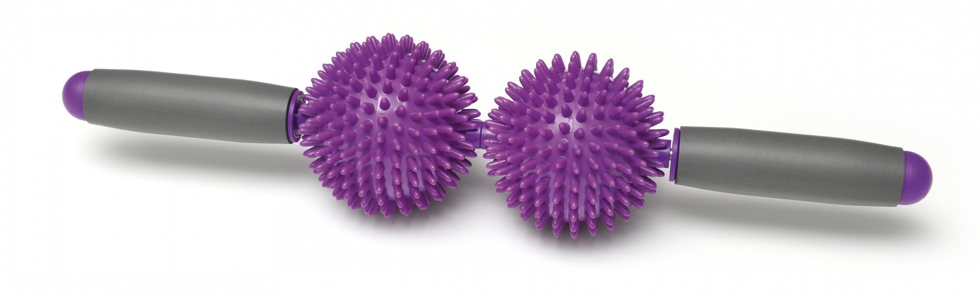 SISSEL® Spiky Twin Roller masažuoklis, violetinis kaina ir informacija | Masažo reikmenys | pigu.lt
