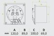 Išmetimo ventiliatorius dRim 100 HS BB, BLACK MATTE, drėgmės jutiklis цена и информация | Vonios ventiliatoriai | pigu.lt