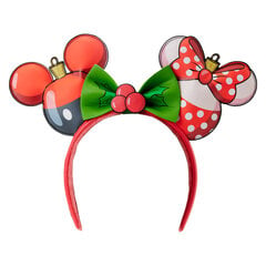 Loungefly Disney Mickey & Minnie kalėdinis lankelis цена и информация | Аксессуары для детей  | pigu.lt
