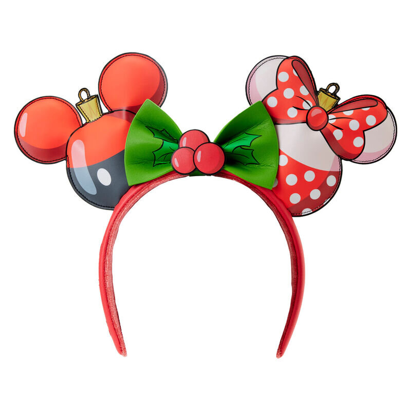 Loungefly Disney Mickey & Minnie kalėdinis lankelis цена и информация | Aksesuarai vaikams | pigu.lt