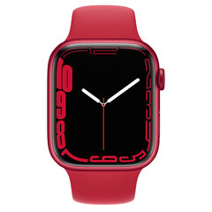 Apple Watch Series 7 45mm Red Aluminum (Atnaujinta, būklė kaip nauja) цена и информация | Смарт-часы (smartwatch) | pigu.lt