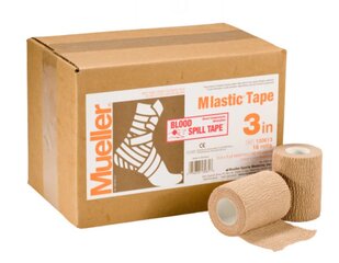 MUELLER® elastinis sportinis teipas, 7.5 cm x 4,5m, kūno spalvos kaina ir informacija | Įtvarai | pigu.lt