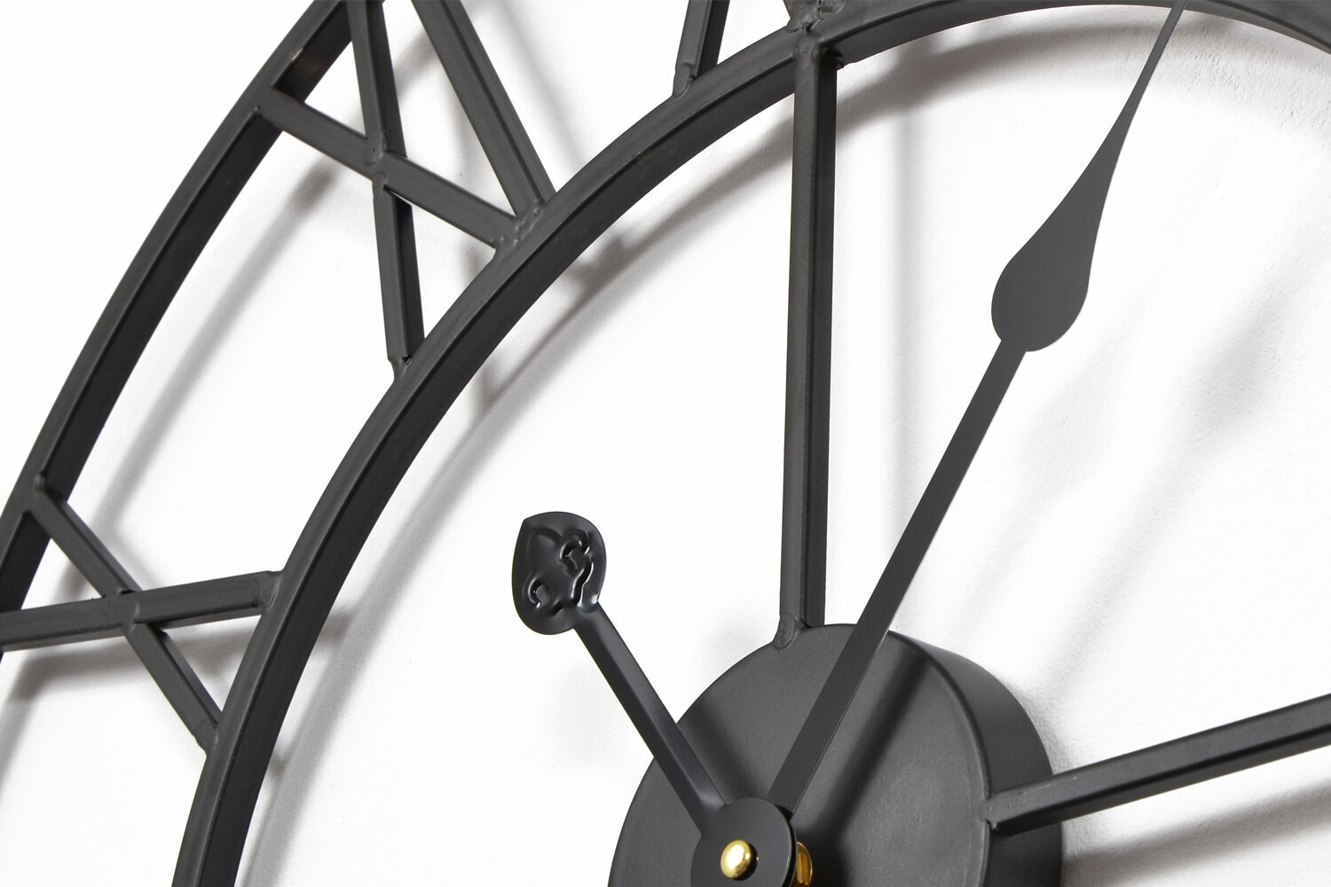 Metalinis sieninis laikrodis 50 cm su tyliu mechanizmu kaina ir informacija | Laikrodžiai | pigu.lt