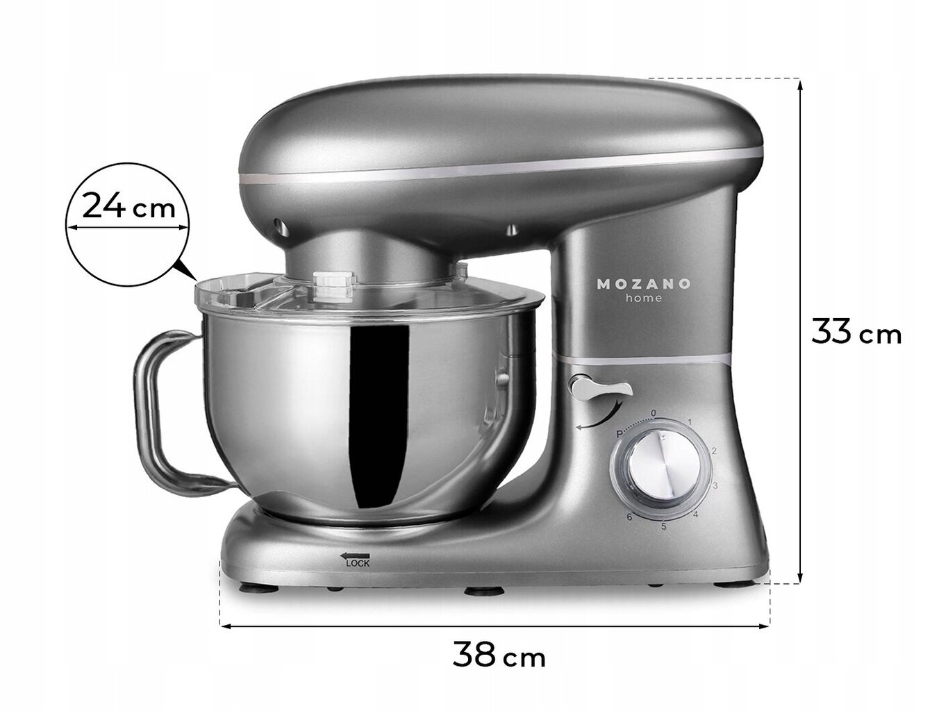 Mozano Kitchen Assistent 2200W kaina ir informacija | Virtuviniai kombainai | pigu.lt