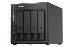Настольный NAS-сервер QNAP с 4 отсеками TS-453E-8G До 4 жестких дисков/твердотельных накопителей с возможностью горячей замены цена и информация | Жёсткие диски (SSD, HDD) | pigu.lt