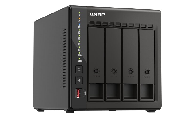 QNAP 4-Bay desktop NAS 	TS-453E-8G Up to 4 HDD/SSD Hot-Swap kaina ir informacija | Išoriniai kietieji diskai (SSD, HDD) | pigu.lt