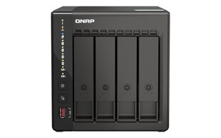 Настольный NAS-сервер QNAP с 4 отсеками TS-453E-8G До 4 жестких дисков/твердотельных накопителей с возможностью горячей замены цена и информация | Жёсткие диски (SSD, HDD) | pigu.lt