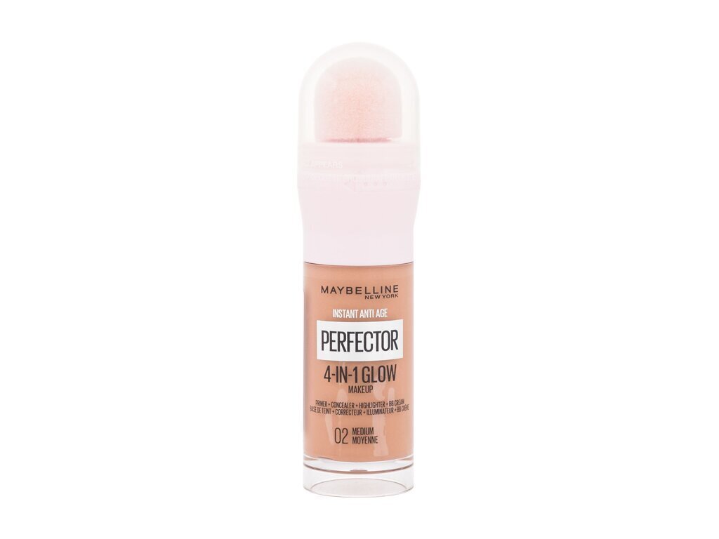 Makiažo pagrindas Maybelline Instant Age Rewind Perfector 4-In-1 Glow 2 Medium, 20ml цена и информация | Makiažo pagrindai, pudros | pigu.lt