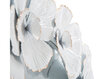Sieninis veidrodis Flower 82x85.5 cm, baltas/auksinis kaina ir informacija | Veidrodžiai | pigu.lt