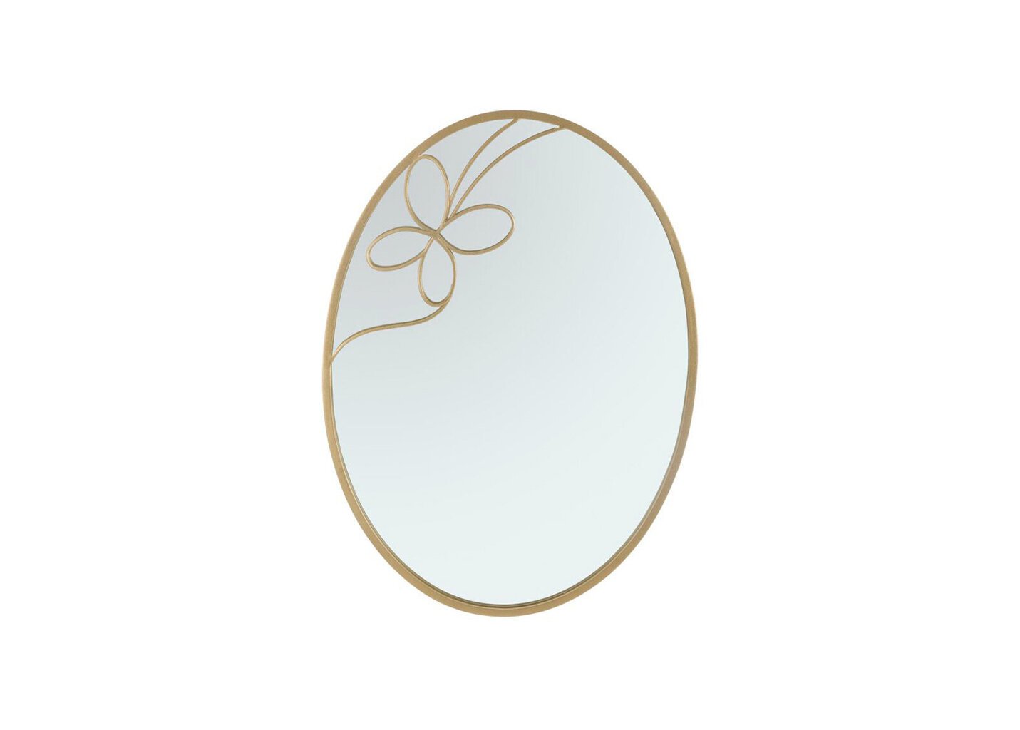 Sieninis veidrodis A2A Butterfly 90x63, auksinis kaina ir informacija | Veidrodžiai | pigu.lt