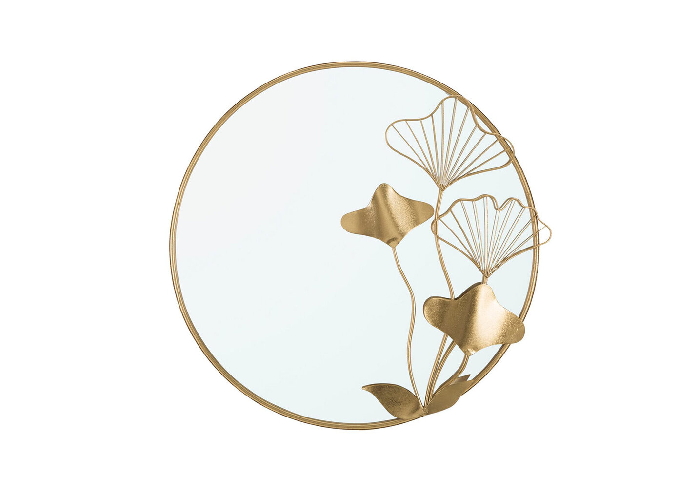 Sieninis veidrodis A2A Flower, auksinis kaina ir informacija | Veidrodžiai | pigu.lt