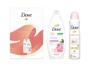Kūno priežiūros rinkinys Dove Renewing dušo žėlė + dezodorantas kaina ir informacija | Dušo želė, aliejai | pigu.lt