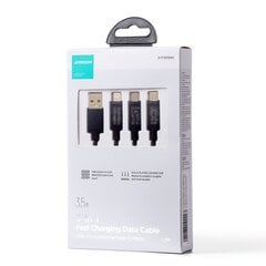 Joyroom 3in1 USB - USB Type C / Lightning / micro USB 3.5 A 1.2m (S-1T3015A5) kaina ir informacija | Laidai telefonams | pigu.lt