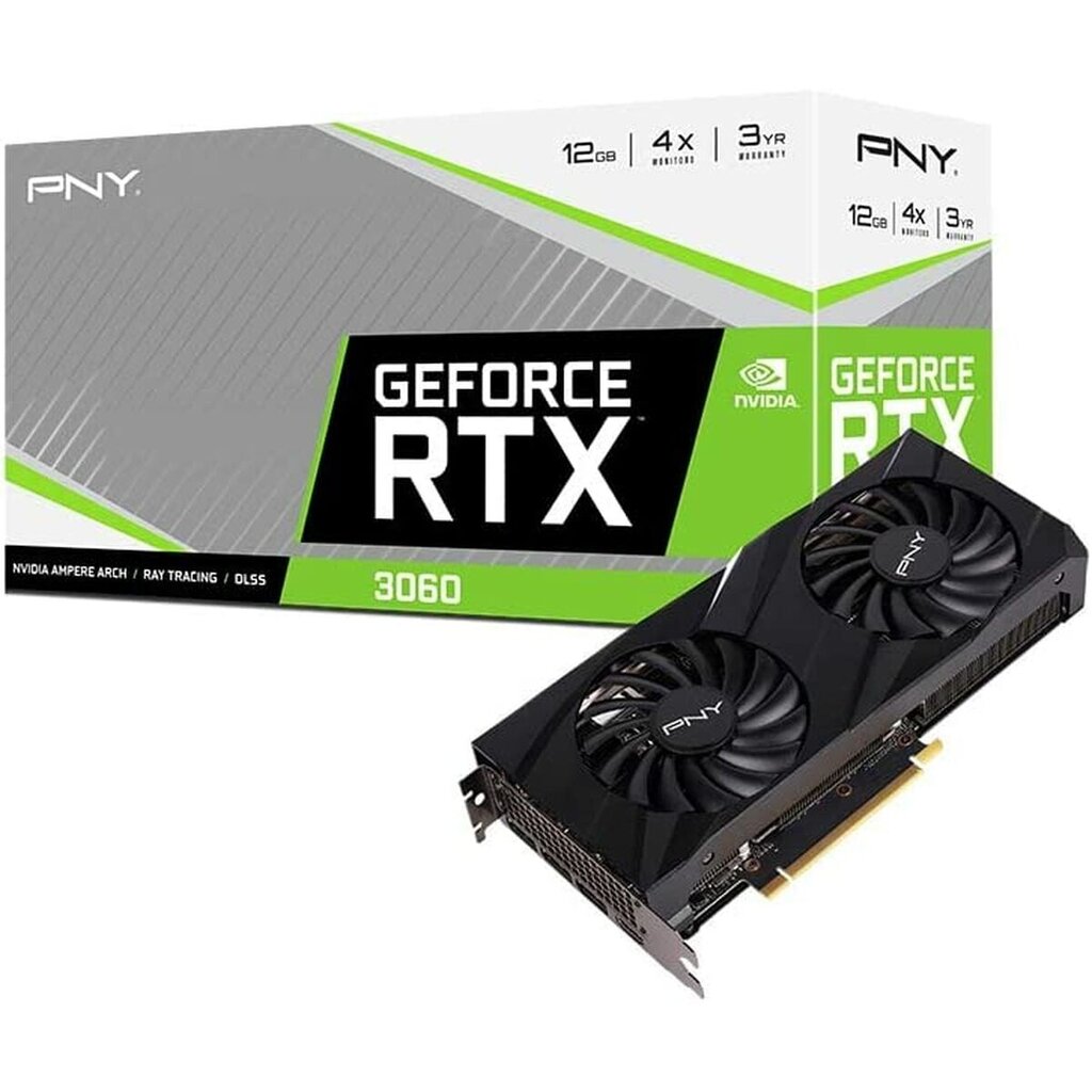 PNY GeForce RTX 3060 kaina ir informacija | Vaizdo plokštės (GPU) | pigu.lt