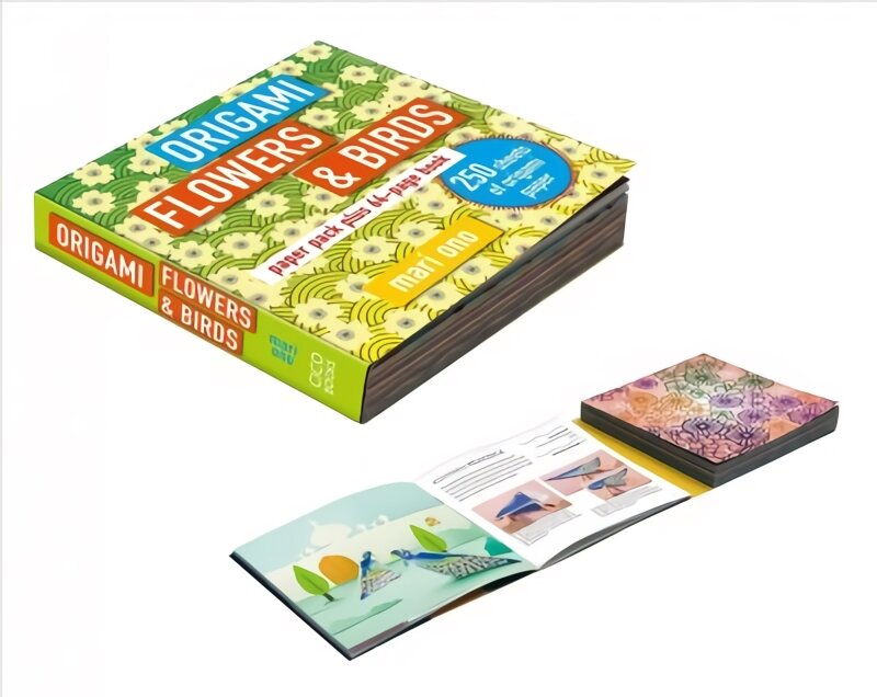 Origami Flowers and Birds: Paper Pack Plus 64-Page Book kaina ir informacija | Knygos apie sveiką gyvenseną ir mitybą | pigu.lt