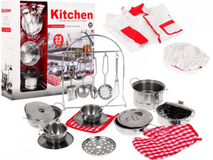 Набор металлических кухонных принадлежностей цена и информация | Игрушки для девочек | pigu.lt