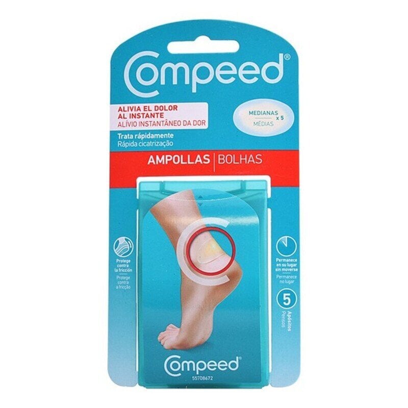 Pleistrai nuospaudoms Compeed, 5 vnt. kaina ir informacija | Pirmoji pagalba | pigu.lt