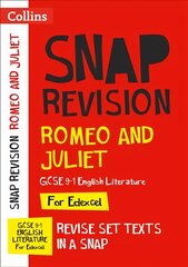Romeo and Juliet: Edexcel GCSE 9-1 English Literature Text Guide: Ideal for Home Learning, 2022 and 2023 Exams цена и информация | Книги для подростков  | pigu.lt