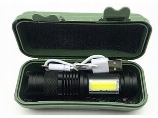 Мини тактический фонарь + коробка цена и информация | Фонари и прожекторы | pigu.lt