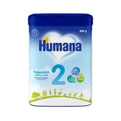 Humana 2 PRO Баланс 800г цена и информация | Детские смеси с 6 месяцев | pigu.lt