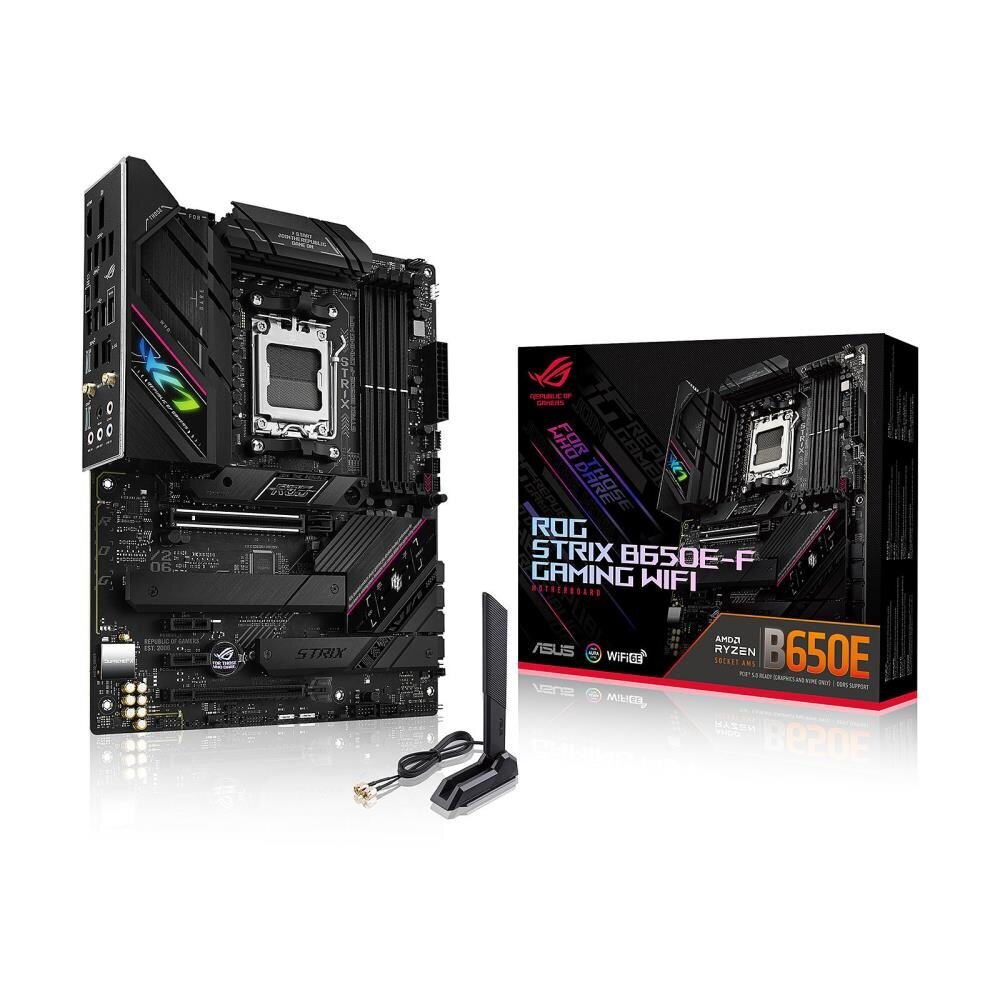 Asus ROG Strix B650E-F Gaming WIFI (Socket AM5) DDR5 kaina ir informacija | Pagrindinės plokštės | pigu.lt