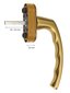 Lango rankena Hoppe Luxembourg Secustik su apsauga, VarioFit, spalva bronzos цена и информация | Durų rankenos | pigu.lt