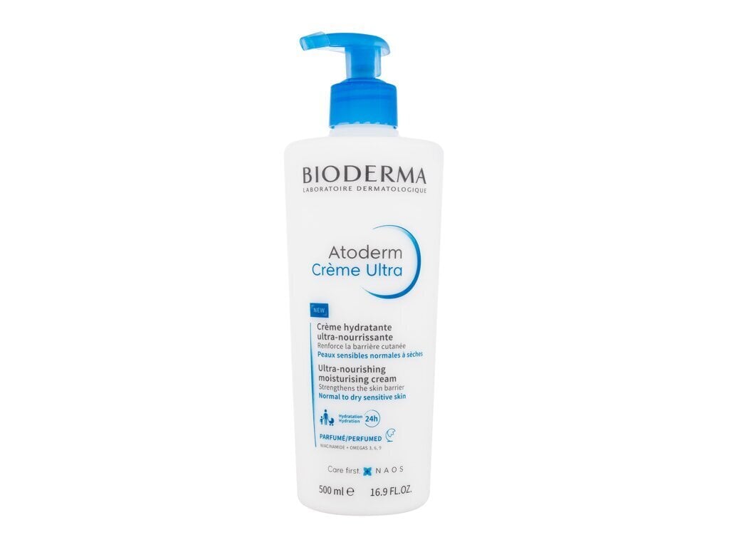 Drėkinamasis kūno kremas Bioderma Atoderm Ultra-Nourishing 500 ml kaina ir informacija | Kūno kremai, losjonai | pigu.lt