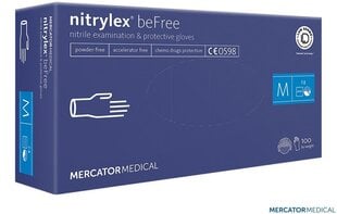 Vienkartinės nitrilinės pirštinės Nitrylex, M цена и информация | Рабочие перчатки | pigu.lt