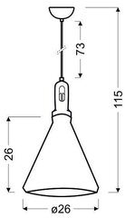 Candellux подвесной светильник Robinson цена и информация | Люстры | pigu.lt