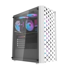 Darkflash DK351 computer case + 4 fans (white) цена и информация | Корпуса | pigu.lt